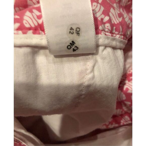 Talbots Shorts Pink with White Angel Fish Pattern Size 8P - Picture 8 of 12
